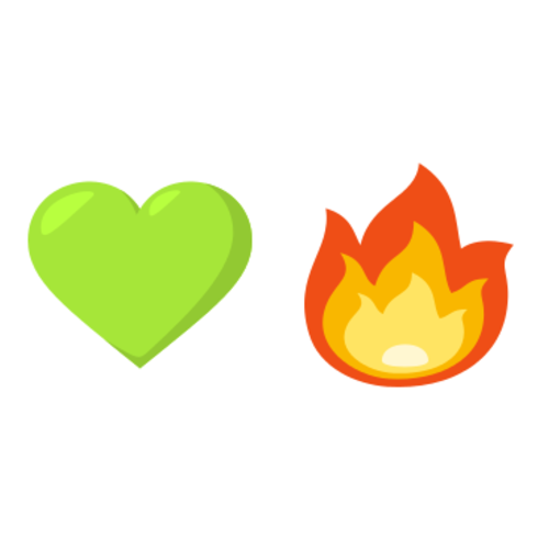 💚🔥 Emoji Domain EmojiOne rendering
